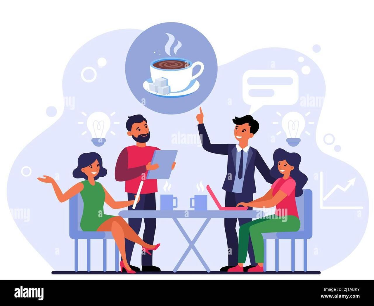 Coffee Hour illustration